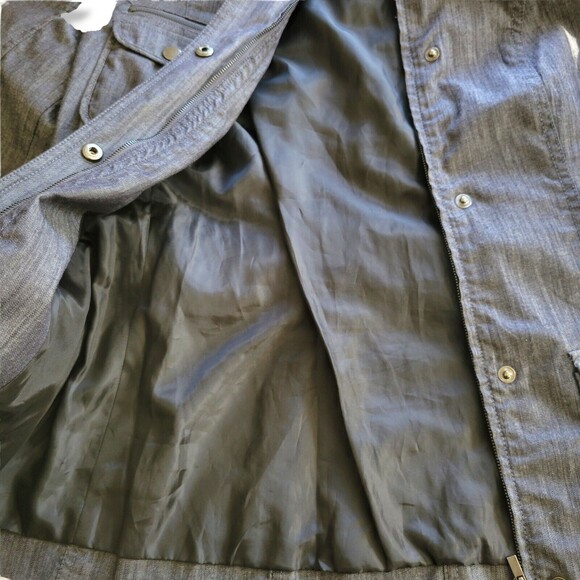 Calvin Klein Womens's Utility Jacket Cinched belted Waist full zip Size 6 - Picture 6 of 12